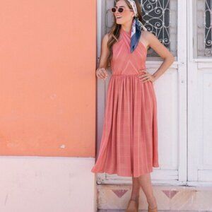 Gal Meets Glam Mia Twist Chiffon Midi Dress